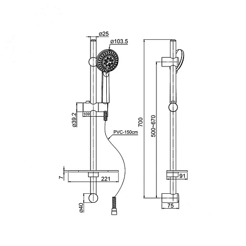 Душевая перегородка Paini PAINI-WalkIN110C 110x195 стекло прозрачное Душевая перегородка Paini PAINI-WalkIN110C 110x195 стекло прозрачное