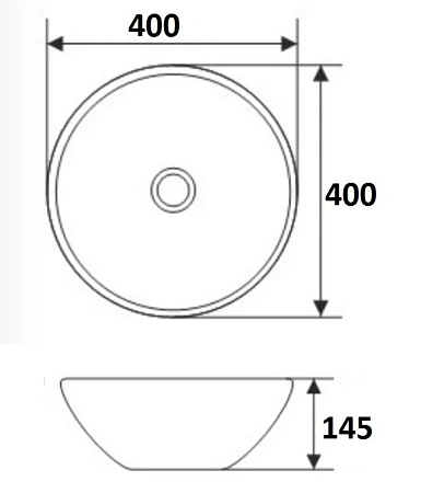 Раковина Delice Beatrice R1.4040 40 см Раковина Delice Beatrice R1.4040 40 см