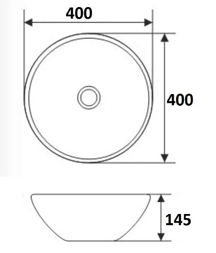 Раковина Delice Beatrice R1.4040 40 см Раковина Delice Beatrice R1.4040 40 см
