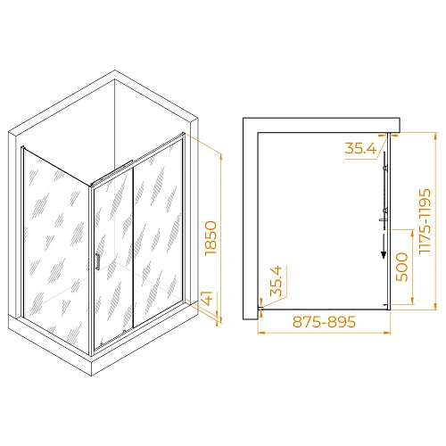 Душевой уголок RGW PA-145 900x1200 мм 020814592-11 хром Easy Clean Душевой уголок RGW PA-145 900x1200 мм 020814592-11 хром Easy Clean