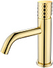 Картинка анонса товара «смеситель для раковины boheme stick gold diamond gold 121-gg»