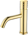 Детальная картинка товара «смеситель для раковины boheme stick gold diamond gold 121-gg»