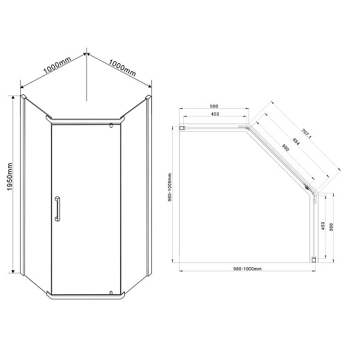 Душевой уголок Vincea Stresa VSP-1S100CLGM, 1000x1000, вороненая сталь, стекло прозрачное Душевой уголок Vincea Stresa VSP-1S100CLGM, 1000x1000, вороненая сталь, стекло прозрачное