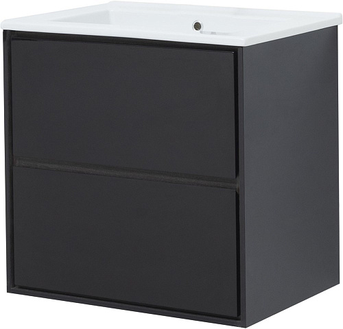 Тумба под раковину Aquanet Милан 65 черный глянец 00306379 Тумба под раковину Aquanet Милан 65 черный глянец 00306379