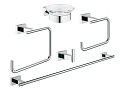 Комплект аксессуаров GROHE Essentials Cube (5 предметов), хром (40758001) Комплект аксессуаров GROHE Essentials Cube (5 предметов), хром (40758001)