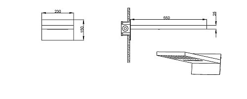 Верхний душ Boheme FUSION 419-2-NB Nikel Brush с каскадом Верхний душ Boheme FUSION 419-2-NB Nikel Brush с каскадом