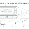 Ванна чугунная Delice Camelot 1800х800 с антискользящим покрытием DLR230616-AS Ванна чугунная Delice Camelot 1800х800 с антискользящим покрытием DLR230616-AS