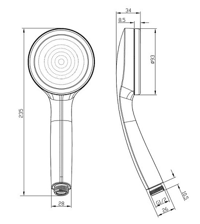 Душевая лейка Iddis SpaHome SPA1F00i18