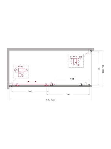Душевой уголок BelBagno UNO-195-AH-1-160/70-C-Cr 160x70 см, профиль хром, стекло прозрачное Душевой уголок BelBagno UNO-195-AH-1-160/70-C-Cr 160x70 см, профиль хром, стекло прозрачное