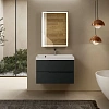 Тумба под раковину AQUAme AQM900380GM S3 подвесная 80 см антрацит Тумба под раковину AQUAme AQM900380GM S3 подвесная 80 см антрацит