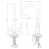 Смеситель для кухни Rossinka Z35-28 с подключением к фильтру с питьевой водой Смеситель для кухни Rossinka Z35-28 с подключением к фильтру с питьевой водой