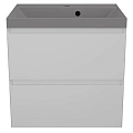 Тумба под раковину Style Line Манхэттен 60 см ЛС-00002365 подвесная, белый матовый Тумба под раковину Style Line Манхэттен 60 см ЛС-00002365 подвесная, белый матовый