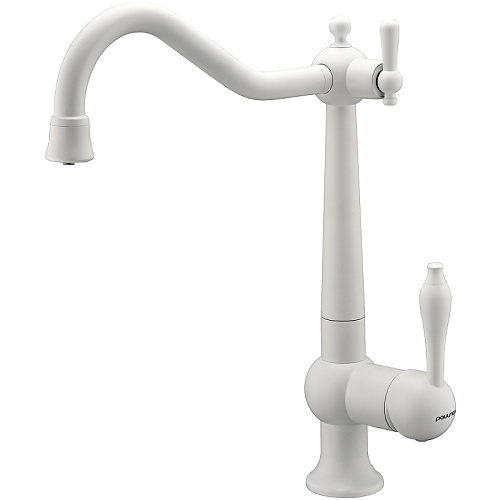 Смеситель для кухни Paulmark RETRO белый матовый Re213226-WH Смеситель для кухни Paulmark RETRO белый матовый Re213226-WH