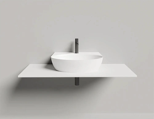 Раковина Salini ALDA WALL 02 покраска по RAL полностью 140312GF 580x450 накладная S-Sense Раковина Salini ALDA WALL 02 покраска по RAL полностью 140312GF 580x450 накладная S-Sense