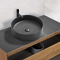 Раковина Vincea VBS-216MA, 394x394x115 керамическая, накладная, цвет антрацит матовый Раковина Vincea VBS-216MA, 394x394x115 керамическая, накладная, цвет антрацит матовый