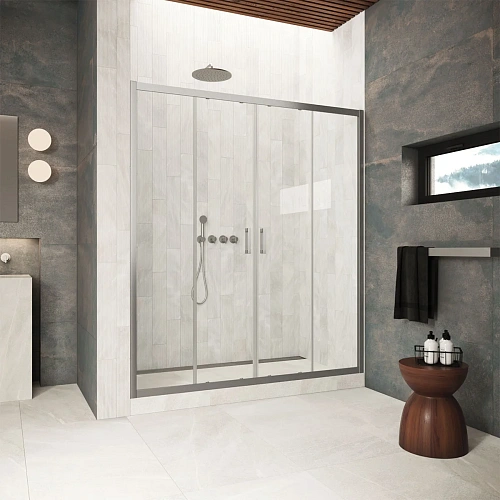 Душевая дверь Vegas-glass Z2P Protec 185 11 crystalvision 1850 мм, профиль оружейная сталь, стекло crystalvision Душевая дверь Vegas-glass Z2P Protec 185 11 crystalvision 1850 мм, профиль оружейная сталь, стекло crystalvision