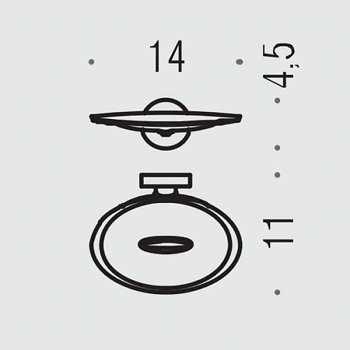 Мыльница Colombo Plus W4901.CR подвесная, хром Мыльница Colombo Plus W4901.CR подвесная, хром