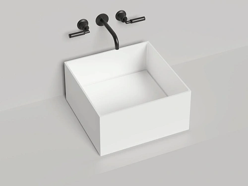 Раковина Salini ARMONIA SQUARE 02 покраска по RAL полностью 130522MF 450x450 накладная S-Stone Раковина Salini ARMONIA SQUARE 02 покраска по RAL полностью 130522MF 450x450 накладная S-Stone