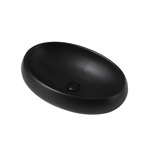 Раковина ABBER Bequem AC2102MB накладная, черная матовая Раковина ABBER Bequem AC2102MB накладная, черная матовая