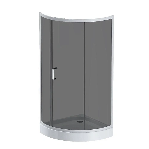 Душевой уголок AM.PM Like W83G-315-090CG64 Slide 90x90, стекло тонированное, профиль матовый серый Душевой уголок AM.PM Like W83G-315-090CG64 Slide 90x90, стекло тонированное, профиль матовый серый