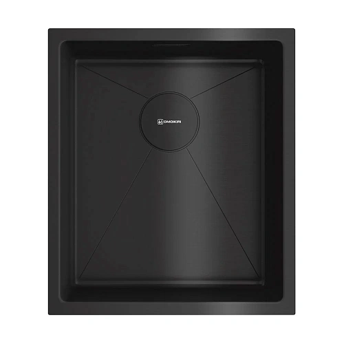 Кухонная мойка Omoikiri Taki 38-U/IF-GB нержавеющая сталь/графит 4997016 Кухонная мойка Omoikiri Taki 38-U/IF-GB нержавеющая сталь/графит 4997016