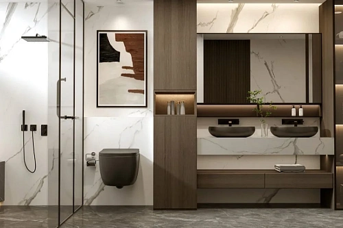 Унитаз подвесной ABBER Bequem AC1104MB черный матовый, безободковый с крышкой микролифт Унитаз подвесной ABBER Bequem AC1104MB черный матовый, безободковый с крышкой микролифт