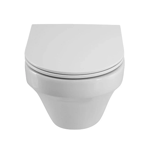 Унитаз подвесной CEZARES DUET CZR-2462-TH-TOR/CZR-870-SC безободковый с сиденьем Унитаз подвесной CEZARES DUET CZR-2462-TH-TOR/CZR-870-SC безободковый с сиденьем