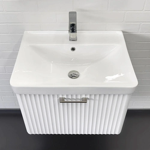 Тумба с раковиной Comforty Ангара-60П 00-00017871 белый матовый раковина Comforty 4460 Тумба с раковиной Comforty Ангара-60П 00-00017871 белый матовый раковина Comforty 4460