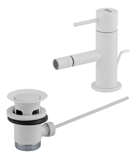 Смеситель для биде Remer X Style X20BO, белый матовый Смеситель для биде Remer X Style X20BO, белый матовый