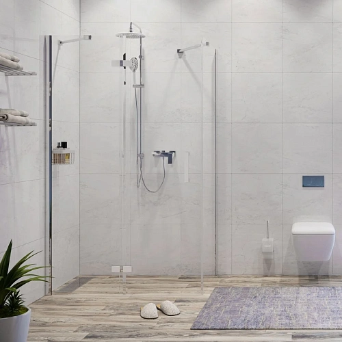 Душевой уголок WasserKRAFT Aller 10H10LWHITE белый/хром Душевой уголок WasserKRAFT Aller 10H10LWHITE белый/хром