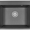 Кухонная мойка Granula 6001, ЧЁРНЫЙ, кварц 600х520 Кухонная мойка Granula 6001, ЧЁРНЫЙ, кварц 600х520