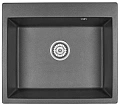 Кухонная мойка Granula 6001, ЧЁРНЫЙ, кварц 600х520 Кухонная мойка Granula 6001, ЧЁРНЫЙ, кварц 600х520