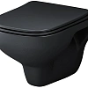 Унитаз подвесной AM.PM X-Joy S C85A1700MBSC безободковый, с сиденьем микролифт, черный матовый Унитаз подвесной AM.PM X-Joy S C85A1700MBSC безободковый, с сиденьем микролифт, черный матовый