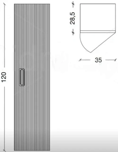 Шкаф-пенал Armadi Art Canale 846-WG белый+золото без ножек Шкаф-пенал Armadi Art Canale 846-WG белый+золото без ножек