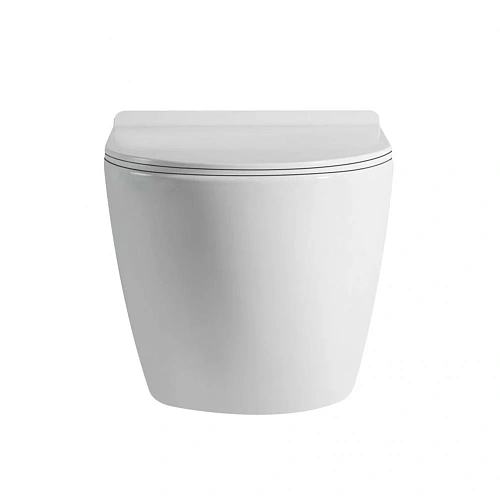 Унитаз подвесной ABBER Bequem AC1105P белый с импульсным смывом с крышкой микролифт Унитаз подвесной ABBER Bequem AC1105P белый с импульсным смывом с крышкой микролифт