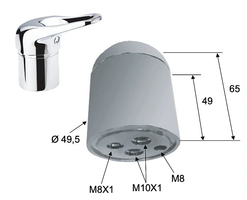 Смеситель для парикмахерской Remer K66CO Смеситель для парикмахерской Remer K66CO