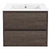 Тумба под раковину Vincea Gio 600 подвесная, 2 выкатных ящика soft-close, R.Oak VMC-2G600RO Тумба под раковину Vincea Gio 600 подвесная, 2 выкатных ящика soft-close, R.Oak VMC-2G600RO