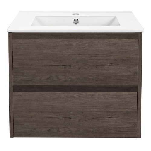 Тумба под раковину Vincea Gio 600 подвесная, 2 выкатных ящика soft-close, R.Oak VMC-2G600RO Тумба под раковину Vincea Gio 600 подвесная, 2 выкатных ящика soft-close, R.Oak VMC-2G600RO