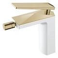 Смеситель для биде Boheme VENTURO белый+золото 386-W Смеситель для биде Boheme VENTURO белый+золото 386-W