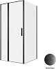 Картинка анонса товара «душевой уголок allen brau priority 100x100 3.31030.bba + 3.31048.bba черный браш»