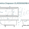 Ванна из искусственного камня Delice Diapason 180х75 DLR330065RB-M матовая с черными ручками Ванна из искусственного камня Delice Diapason 180х75 DLR330065RB-M матовая с черными ручками