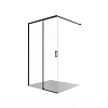 Душевая перегородка Aquatek AQ.WISL.120.1BL стекло прозрачное, Walk In 120см, раздвижная, с держателем 1200мм, профиль черный матовый Душевая перегородка Aquatek AQ.WISL.120.1BL стекло прозрачное, Walk In 120см, раздвижная, с держателем 1200мм, профиль черный матовый