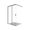 Душевая перегородка Aquatek AQ.WISL.120.1BL стекло прозрачное, Walk In 120см, раздвижная, с держателем 1200мм, профиль черный матовый Душевая перегородка Aquatek AQ.WISL.120.1BL стекло прозрачное, Walk In 120см, раздвижная, с держателем 1200мм, профиль черный матовый
