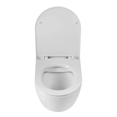 Унитаз подвесной BelBagno SFERA-R BB046CHR/BB902SC безободковый с сиденьем Унитаз подвесной BelBagno SFERA-R BB046CHR/BB902SC безободковый с сиденьем