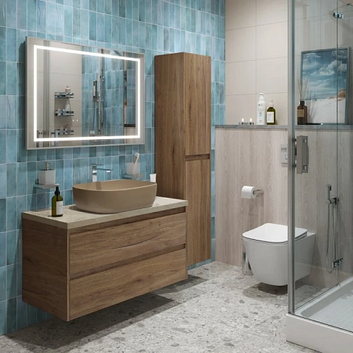 Тумба со столешницей и раковиной BelBagno KRAFT 100 kraft100rt-kepmco-1302h316-set подвесная KRAFT100RT-KEPMCO-1302H316-SET Тумба со столешницей и раковиной BelBagno KRAFT 100 kraft100rt-kepmco-1302h316-set подвесная KRAFT100RT-KEPMCO-1302H316-SET