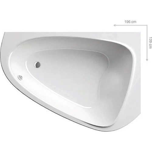 Акриловая ванна Ravak Love Story II (правая) 196x114 C761000000 Акриловая ванна Ravak Love Story II (правая) 196x114 C761000000