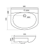 Раковина Santek Лидия 65 1WH110207 1.WH11.0.207 Раковина Santek Лидия 65 1WH110207 1.WH11.0.207