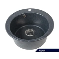 Кухонная мойка Aquaton Иверия 1A711132IV100 из литого мрамора, круглая, 480 Кухонная мойка Aquaton Иверия 1A711132IV100 из литого мрамора, круглая, 480