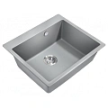Кухонная мойка Milacio Murcia 60 Cuarzo (MC.77013), серый металлик Кухонная мойка Milacio Murcia 60 Cuarzo (MC.77013), серый металлик