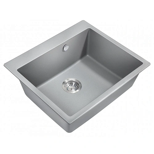Кухонная мойка Milacio Murcia 60 Cuarzo (MC.77013), серый металлик Кухонная мойка Milacio Murcia 60 Cuarzo (MC.77013), серый металлик